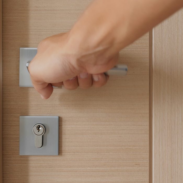 Open the room door at home